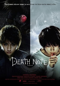 A Poster advertising the film "Death Note." 
